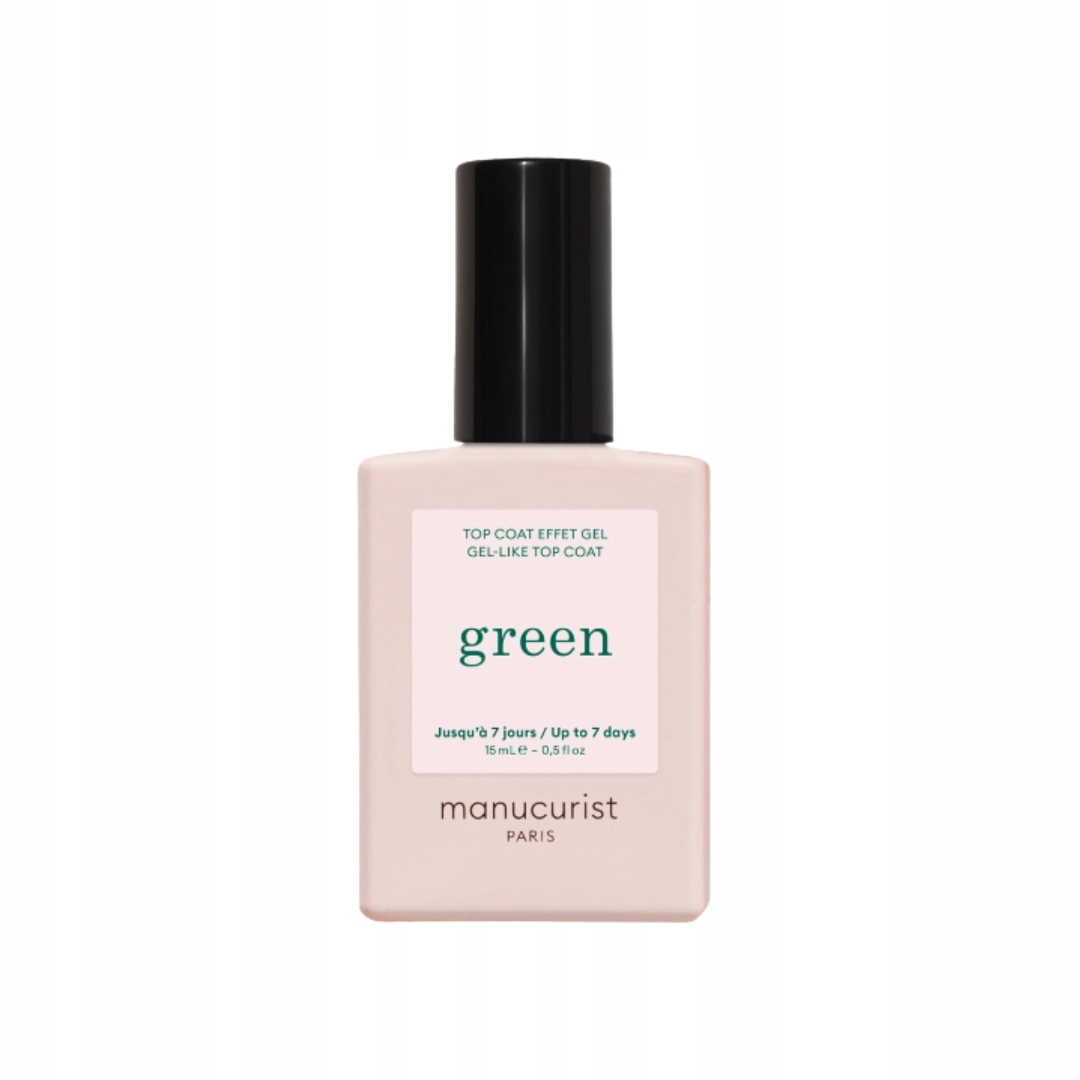 Manucurist Green Top Coat Sunshine Upevňující lesk Gelový efekt 15 ml
