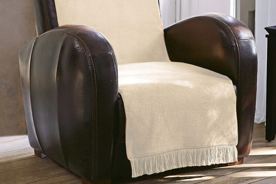 

Koc Narzuta Na Fotel Moca Design ecru 50x200 cm