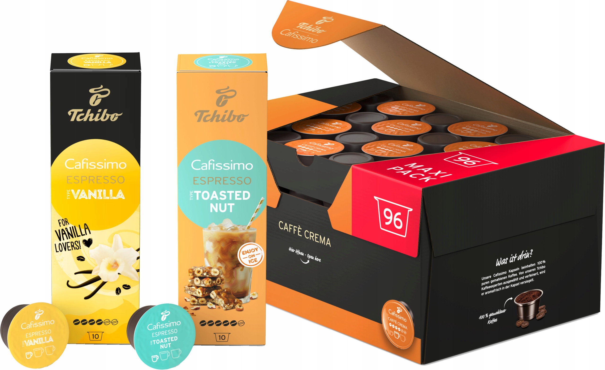 Kapsułki Tchibo Cafissimo Zestaw 116 kapsułek