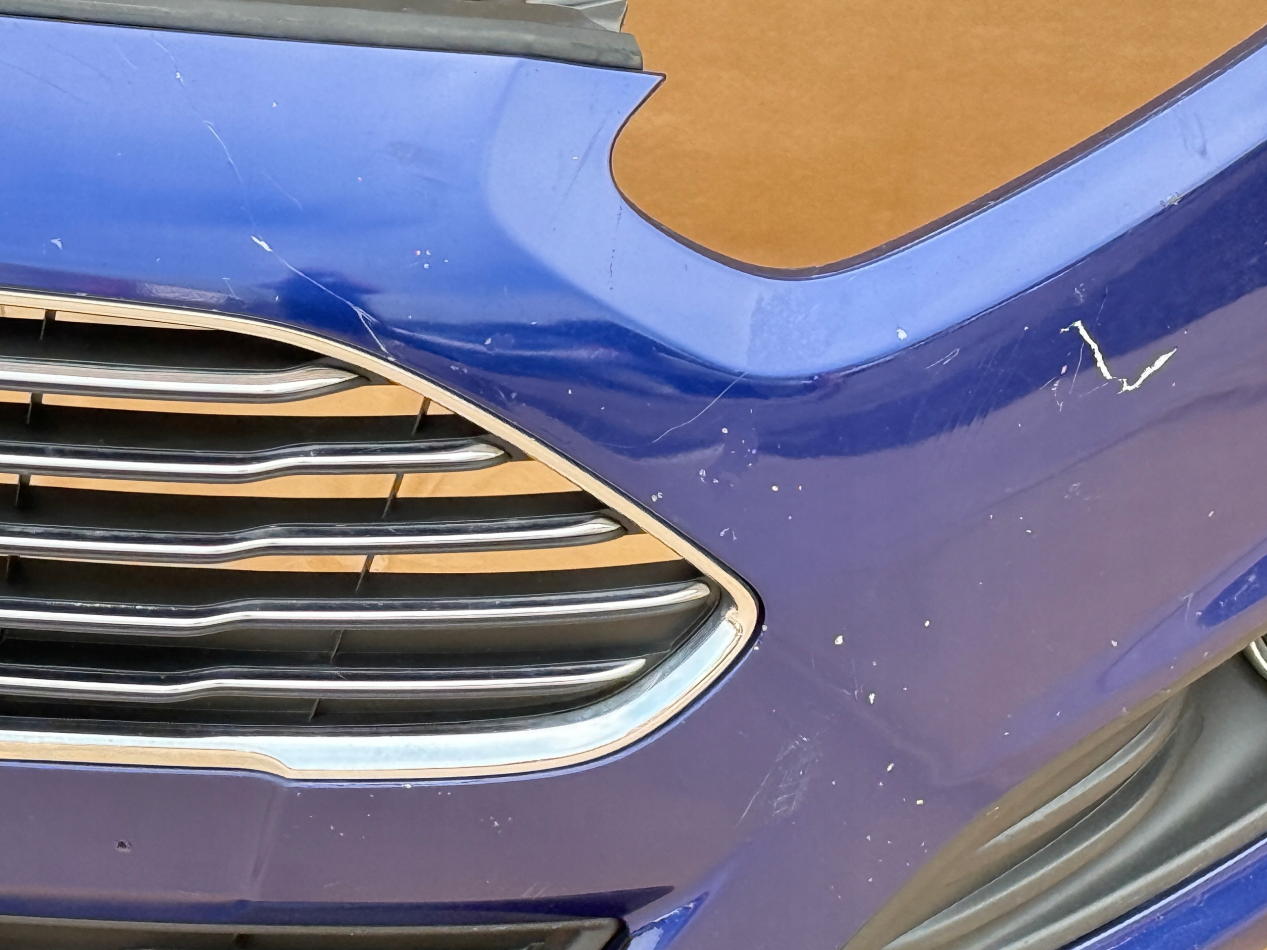 FORD FIESTA MK7 LIFT 2012-2017 bumper front DEEP IMPACT BLUE original