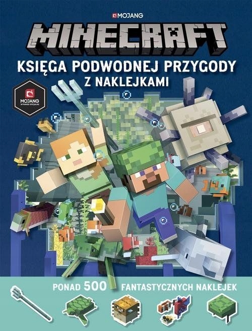 

Minecraft Księga podwodnej przygody z naklejkami