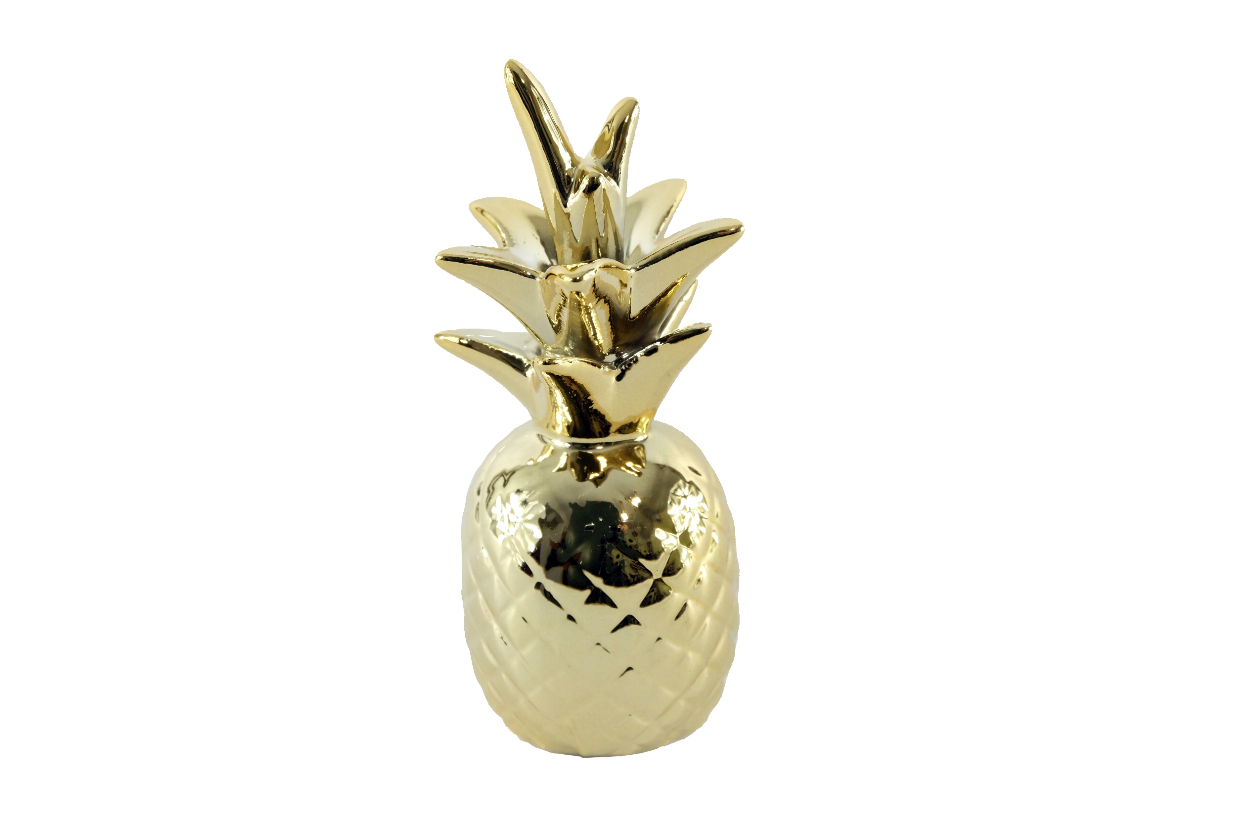 

Figurka Ceramiczna Ananas Złoty Dekoracja Ozdoba