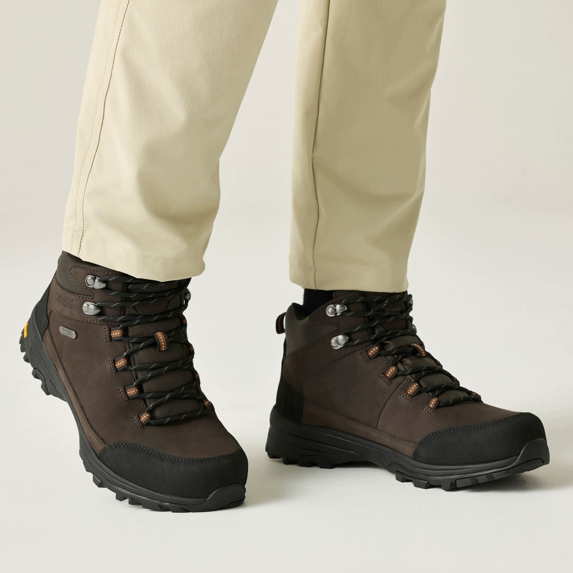 Pánská kožená treková obuv Burrell Leather RMF1049 Peat vel. UK9