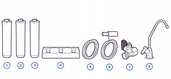 Filtr wody pitnej Aquaphor Kryształ A kran zestaw Stan opakowania oryginalne