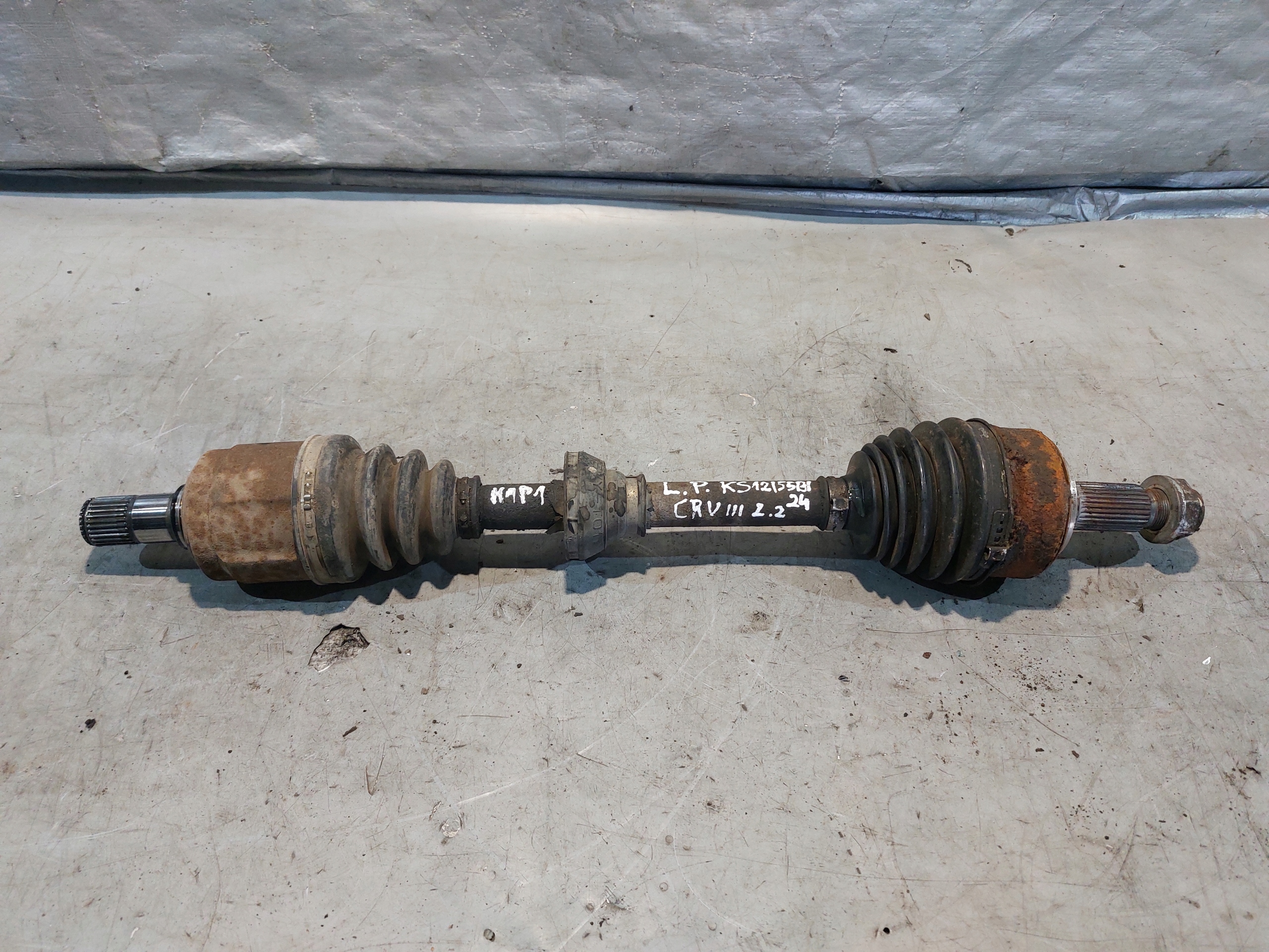 semi-axis left front HONDA CRV III 2.2 ICTDI