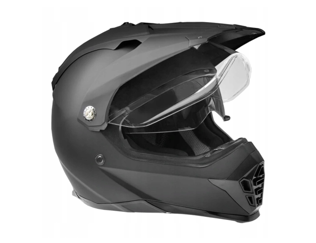 Kask Cross Enduro Blenda Szyba 901 Czarny Matt S