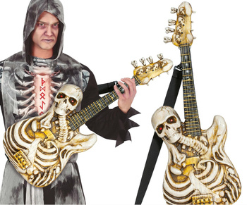 Elektrická kytara Kostra interaktivní Rock Halloween