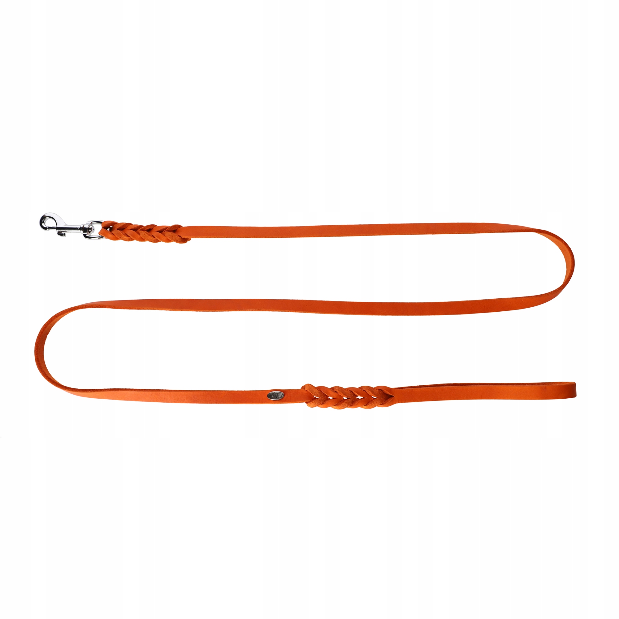 Levně Dingo Vodítko z kůže Premium Soft Leather Orange S/m