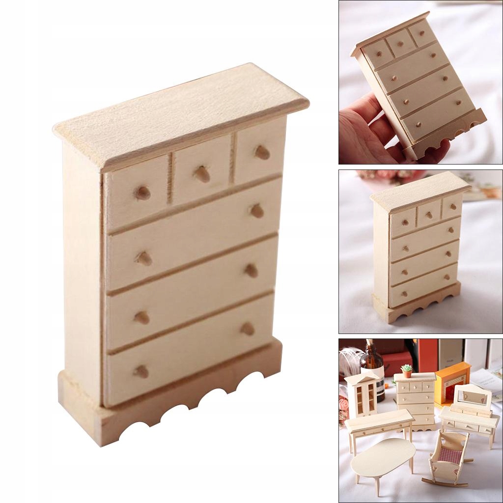 1/12 Domek dla lalek Ręcznie robione, solidne akcesoria Materiał inny