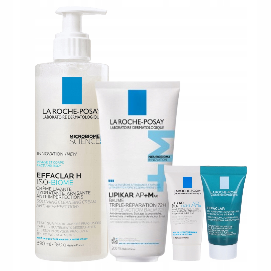 La Roche-Posay Effaclar H Iso-Biome 390ml Lipikar Balsam Ap+max 200ml