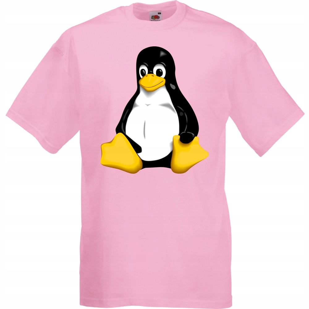 

Koszulka tux pingwin linux M różowa