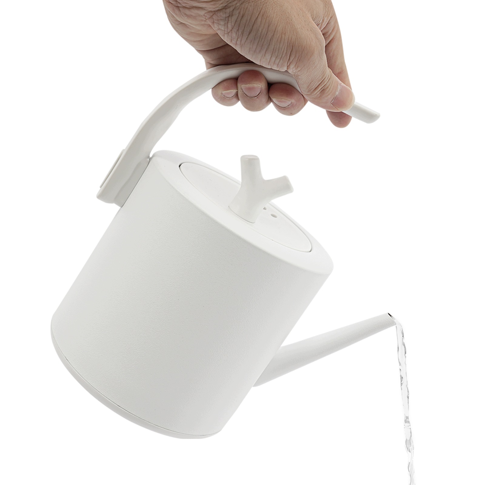 Elektrická rychlovarná konvice, 1000 W, objem 1 l, nerezová ocel, bílá