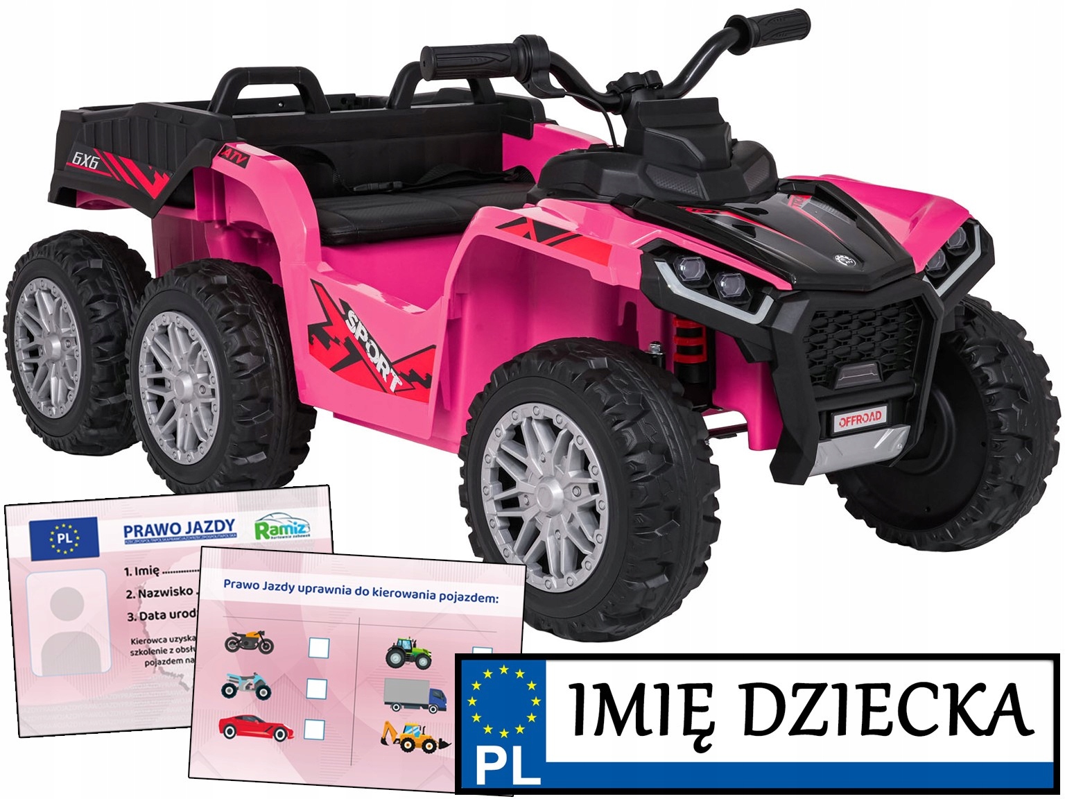 Sport Tx Atv pojazd na akumulator dla dzieci auto prawo jazdy Duży Bagażnik