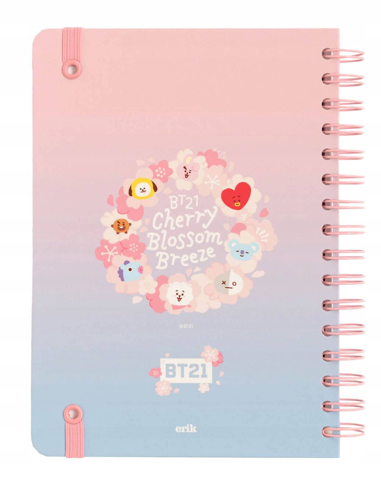 Notes A5 BTS BT21 Cherry Blossom 90 kartek linie Prezent dla Dziecka Kod producenta 8435497273163