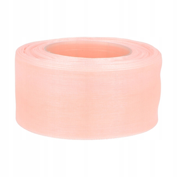 Tasiemka Szyfonowa Łososiowa Wstążka Poliestrowa Organza 40mm 3044