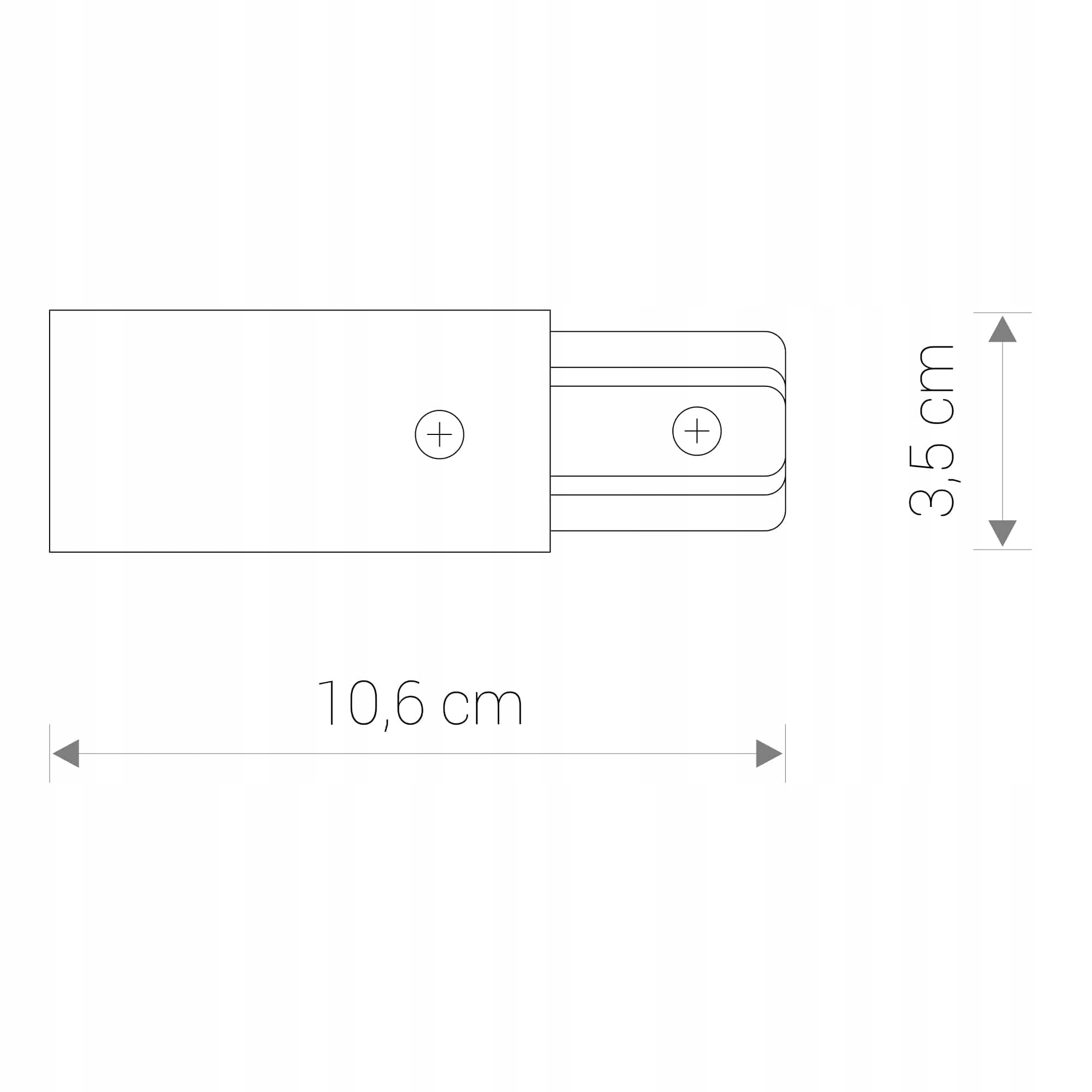 Zasilanie końcowe 1F PROFILE POWER END CAP 9463 - Nowodvorski Maksymalna moc pojedynczego źródła światła 0 W