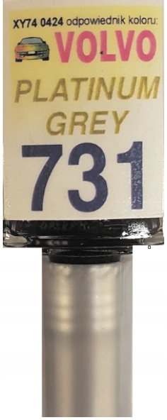 Volvo 731 Platinum Grey Lakier Samochodowy Zaprawka Do Rys 10 ML Arasystem