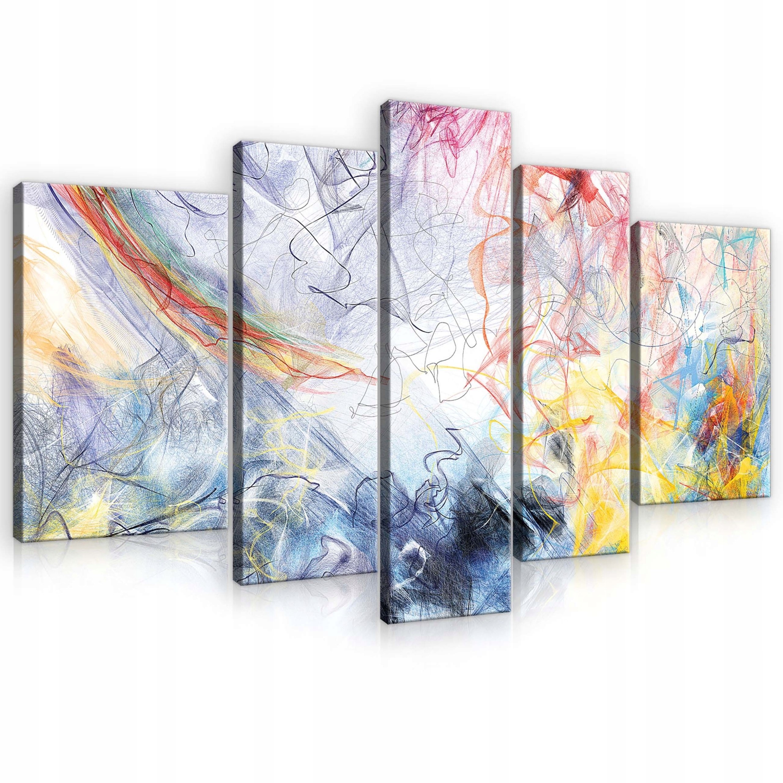 Obraz 170x100 Abstrakcia moderné umenie línie energia pohyb farby