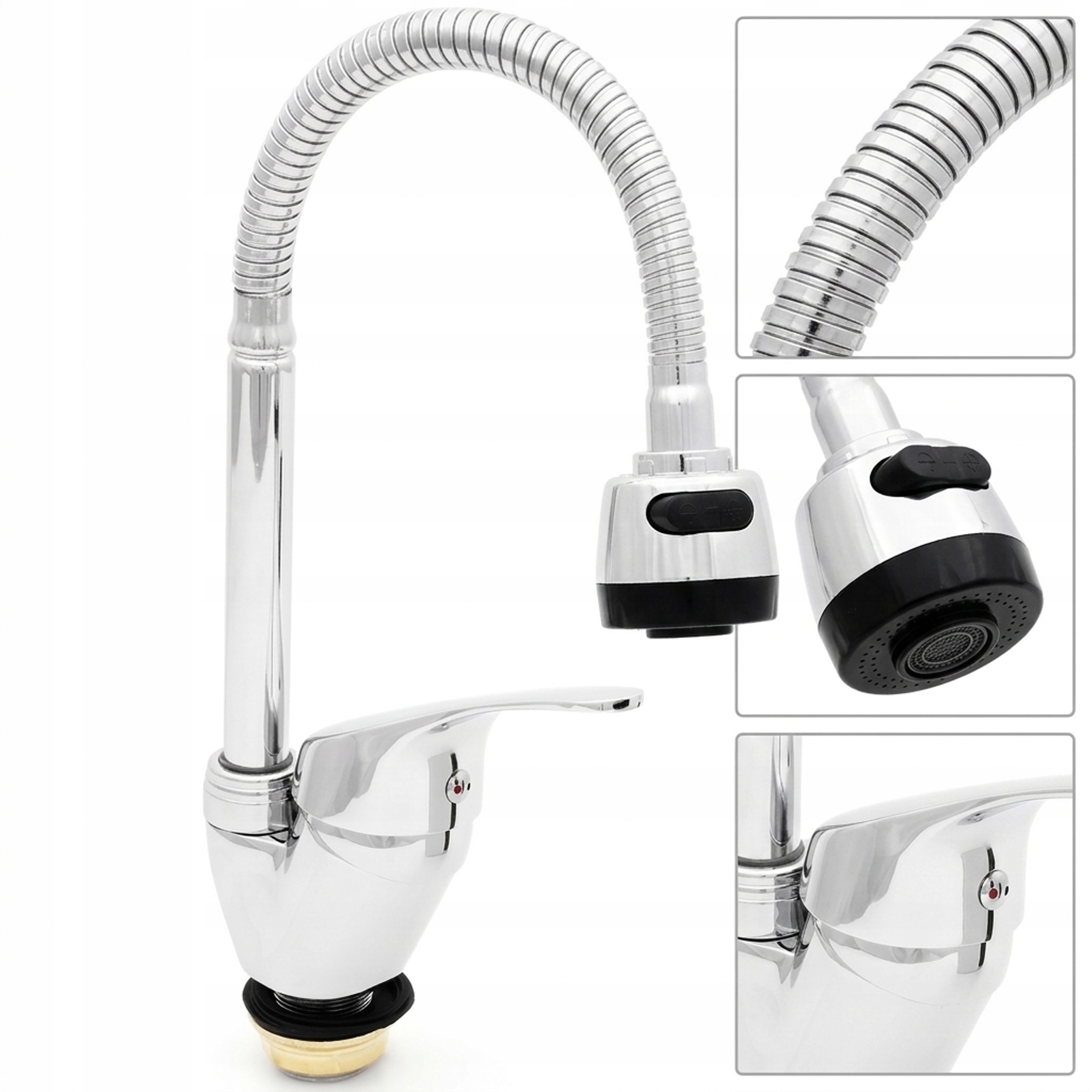 Kuchyňská Stojánková Dřezová Baterie Flexibilní Pohyblivá 2 Funkce