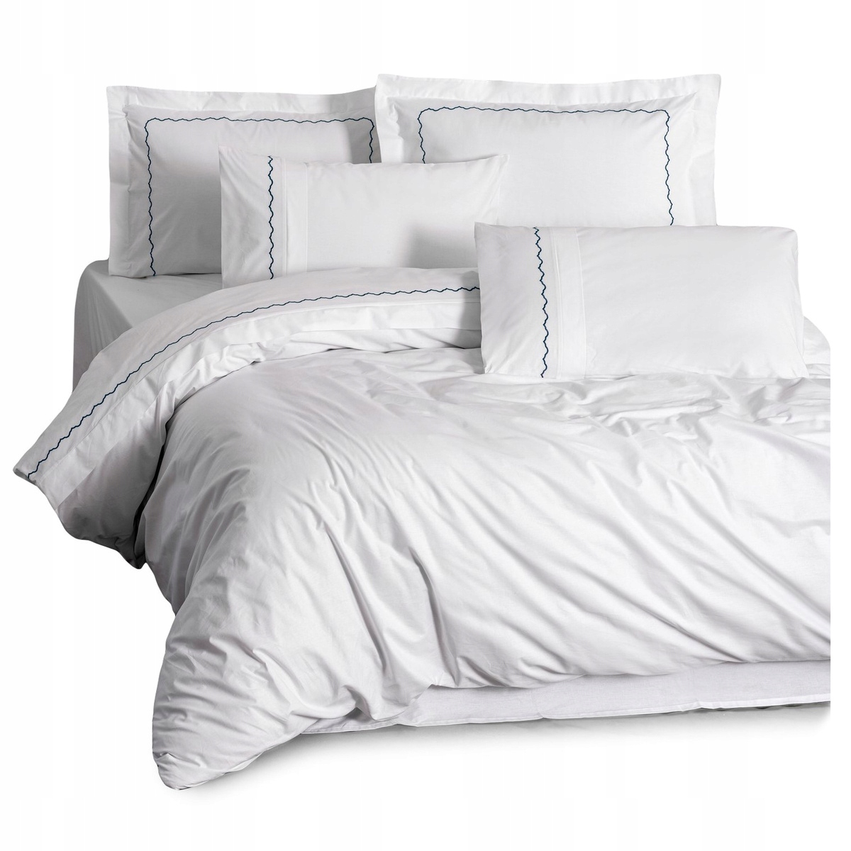 Posteľná Bielizeň 200x220 Sada 6 kusov Bavlna vyšívaná v krabici Ozan Classic