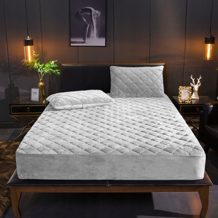 POKROWIEC NA MATERAC OCHRANIACZ PIKOWANY WELUR PLUSZ WODOODPORNY 90x200x30 Marka inna