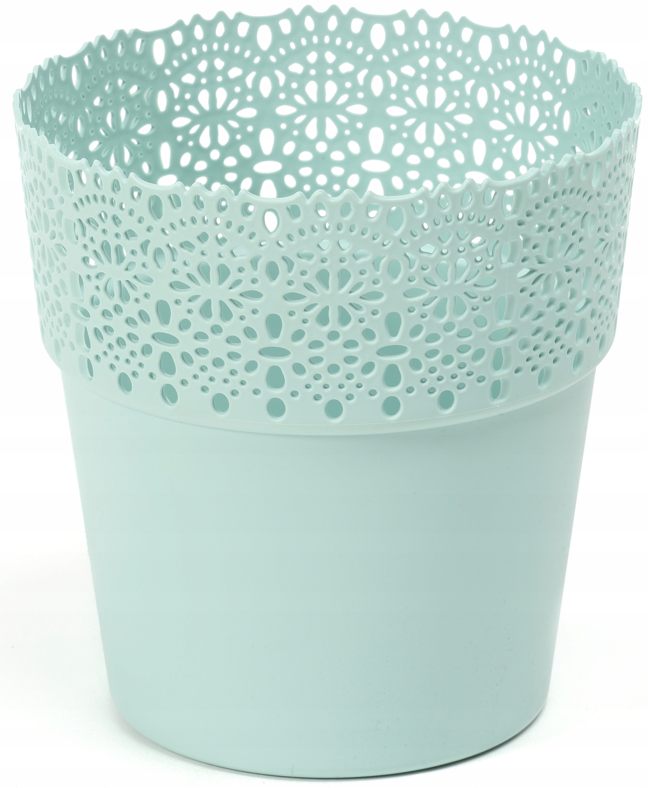 

Doniczka Osłonka Bella FI14,5cm H15,3cm Miętowa