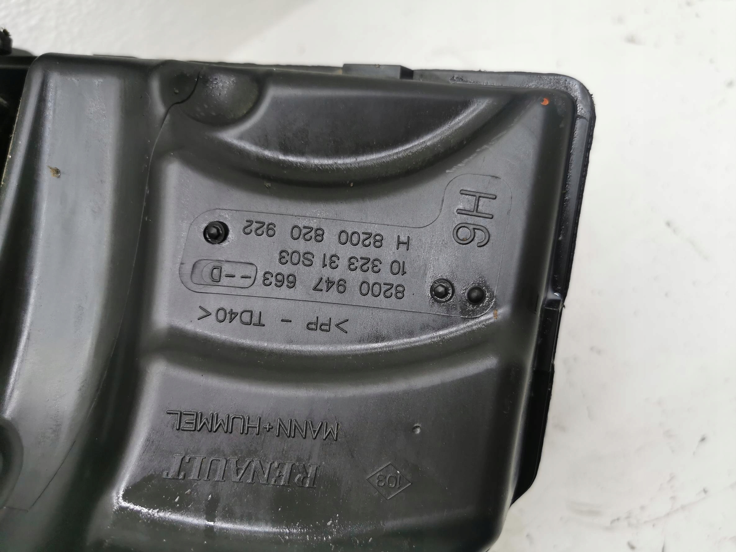 Gehäuse filter luft RENAULT MEGANE III 1.5DCI