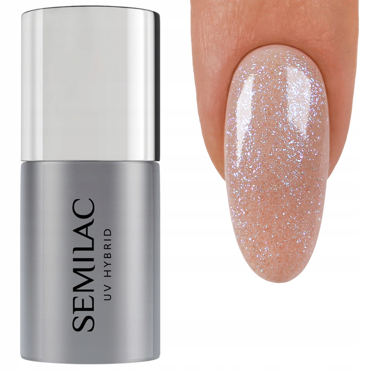 

Semilac Top No Wipe Sparkling Pink T17 7ML