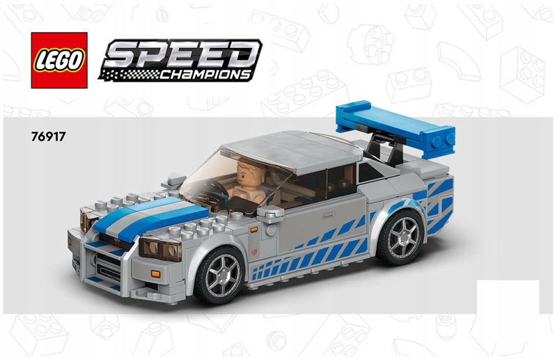 LEGO Instrukcja 76917 Nissan Skyline GT-R (R34)