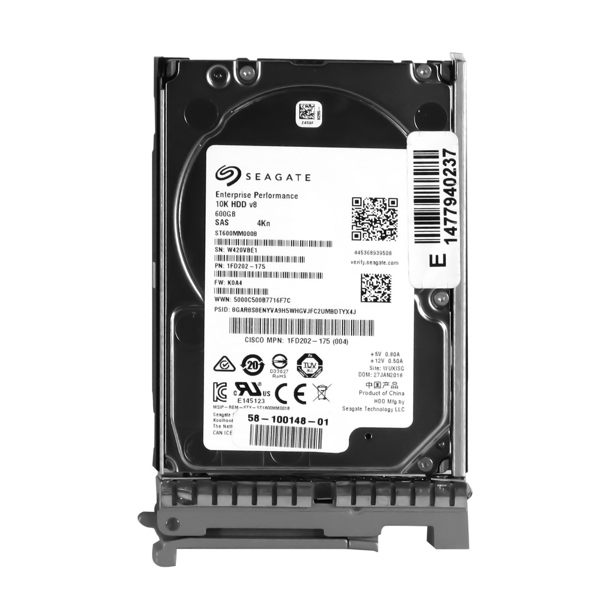 Cisco 58-100148-01 600GB 10K 128MB SAS-3 2.5'' ST600MM0008