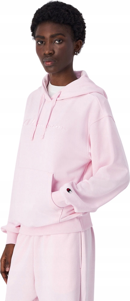 Mikina Dámská Champion Hooded Sweatshirt Světlorůžová 117785 PS195 vel L