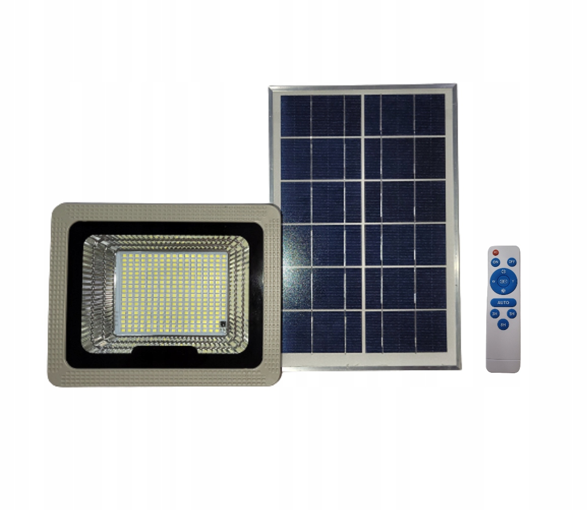 

Halogen solarny 100W z panelem słonecznym, pilotem