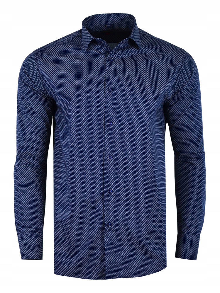 48/49 Košile Vzor Grafitová Dlouhá Velká