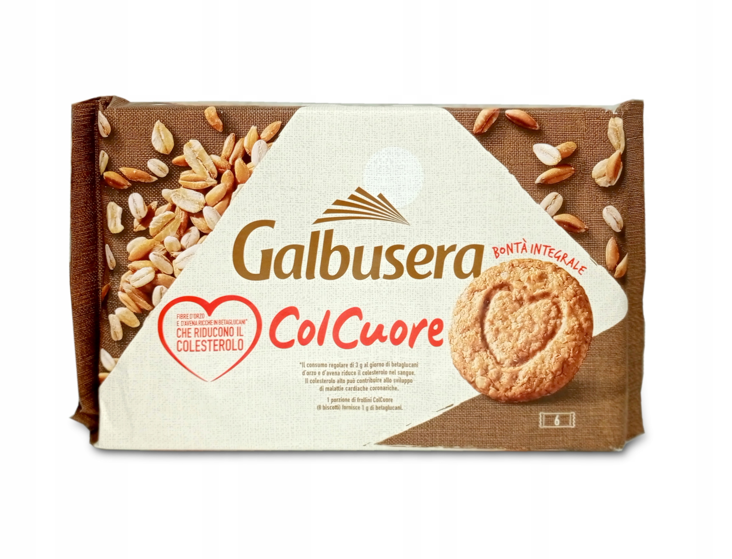 Levně 3x Sušenky Col Cuore Frollino Integrale Fibre di Cereali 300 g Galbusera