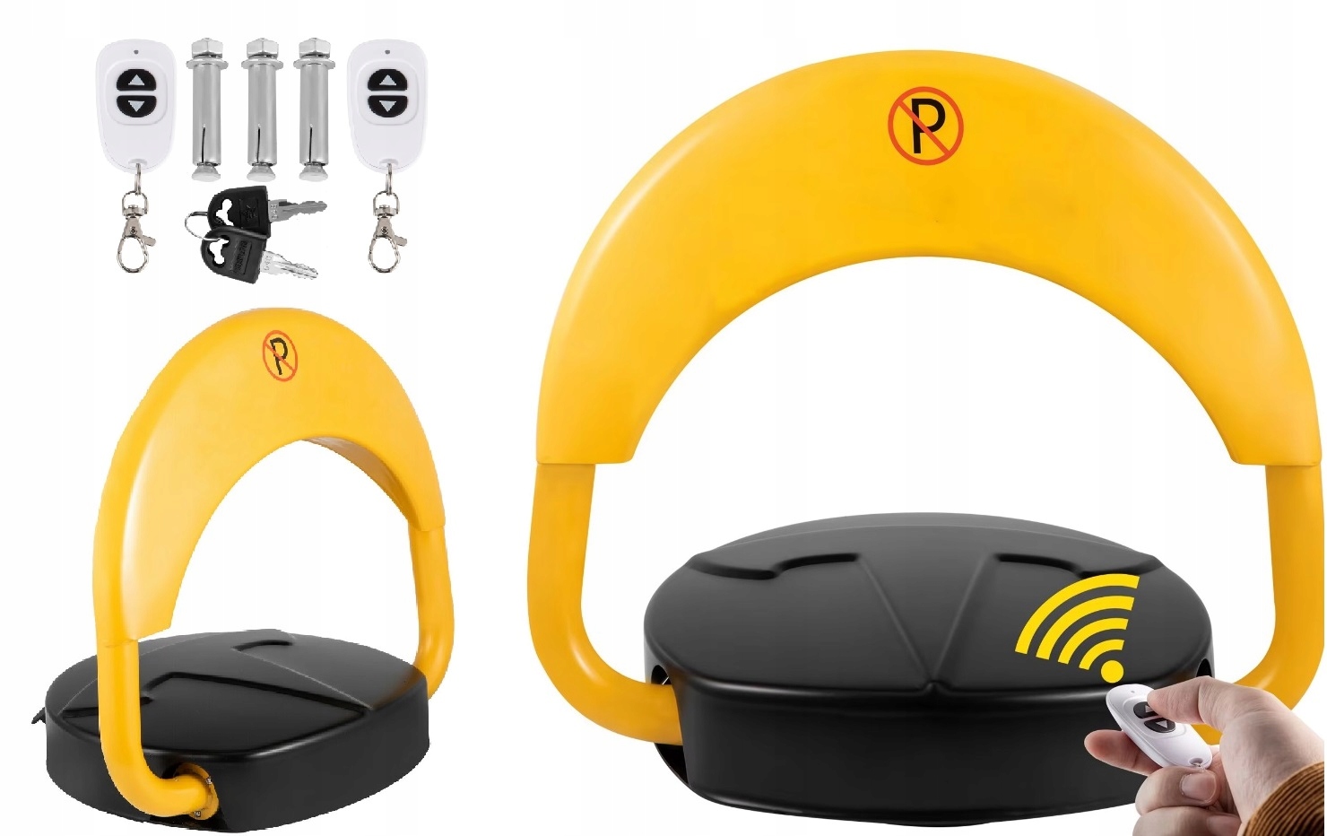 Automatický Skládací Parkovací Zámek S Alarmem Klíče 2 Ovladače Zábrana