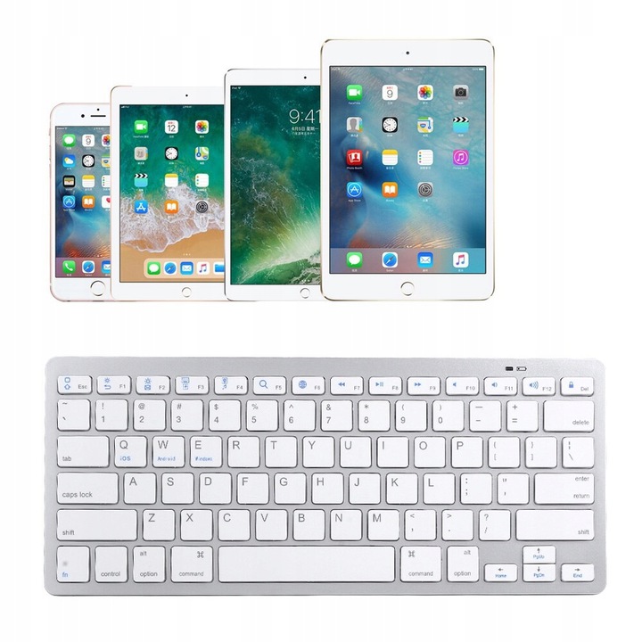 KLAWIATURA BEZPRZEWODOWA BLUETOOTH ANDROID iOS Źródło zasilania Bateria