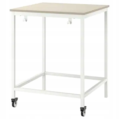 Ikea Trotten Stůl béžový bílý 80x80 cm