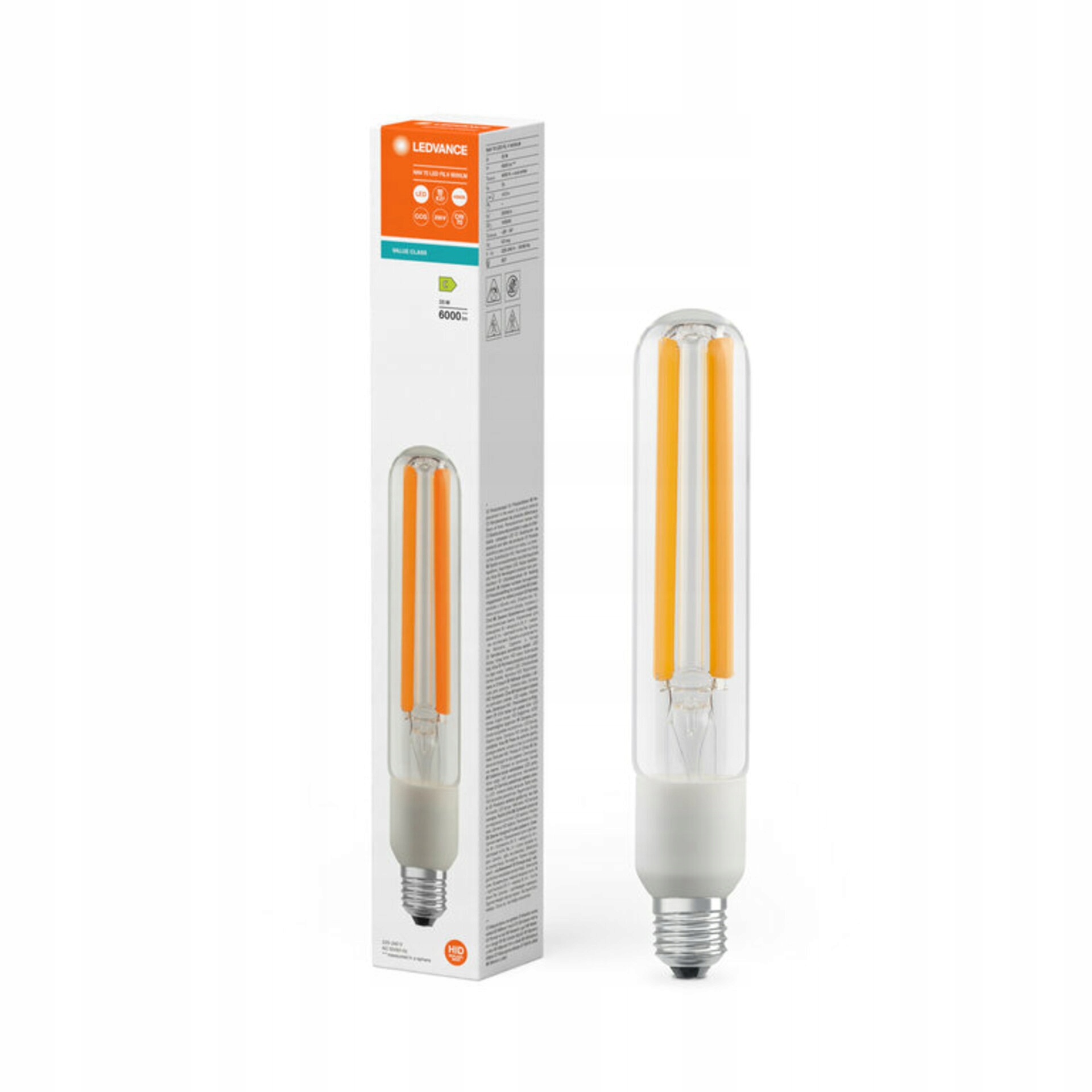 Żarówka sodowa Led E27 35W tubularna b.neutralna 6000lm Nav Ledvance Osram