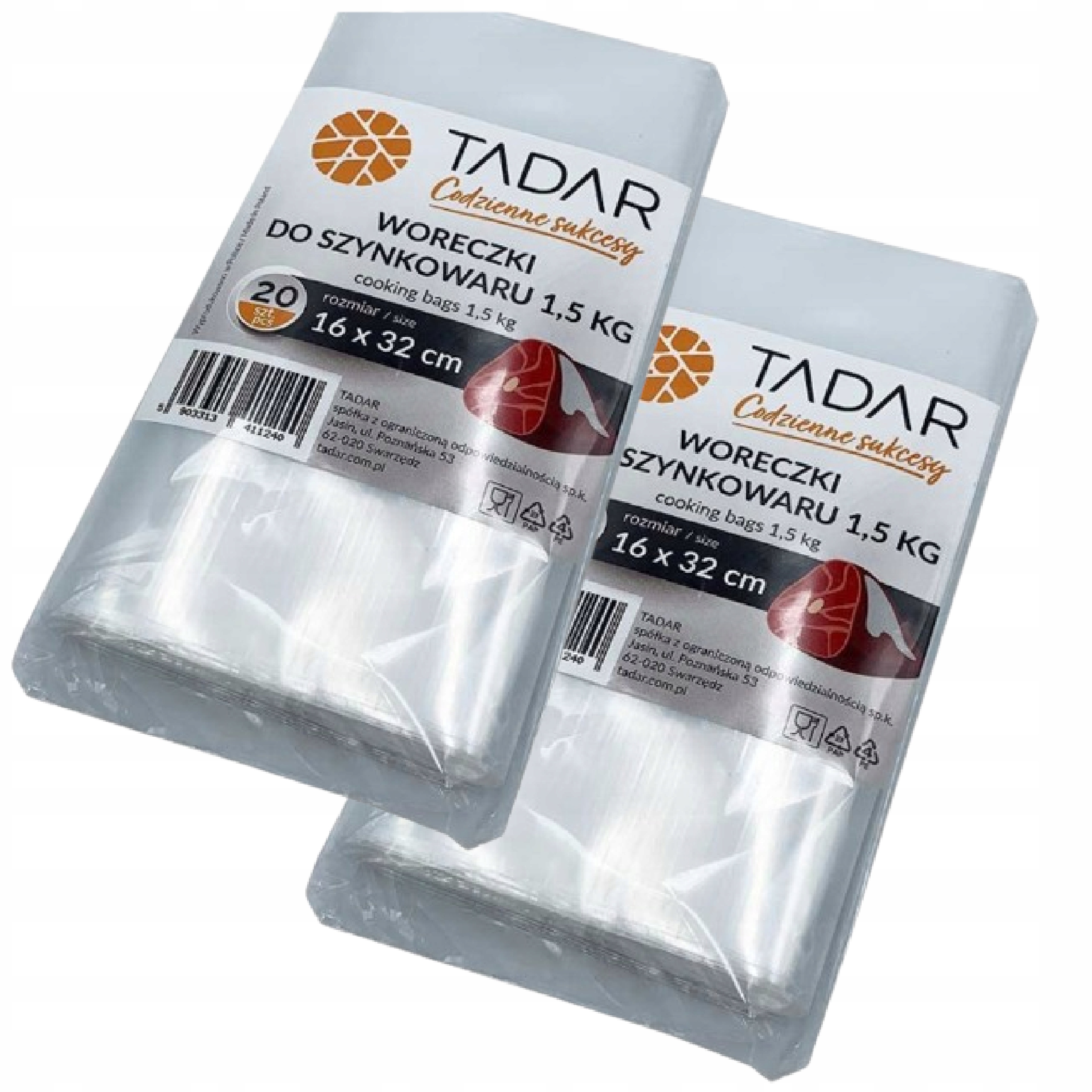 WORECZKI WORKI DO SZYNKOWARA ROBIENIA SZYNEK 1,5KG 40 SZT. MOCNE PREMIUM EAN (GTIN) 5903313411240