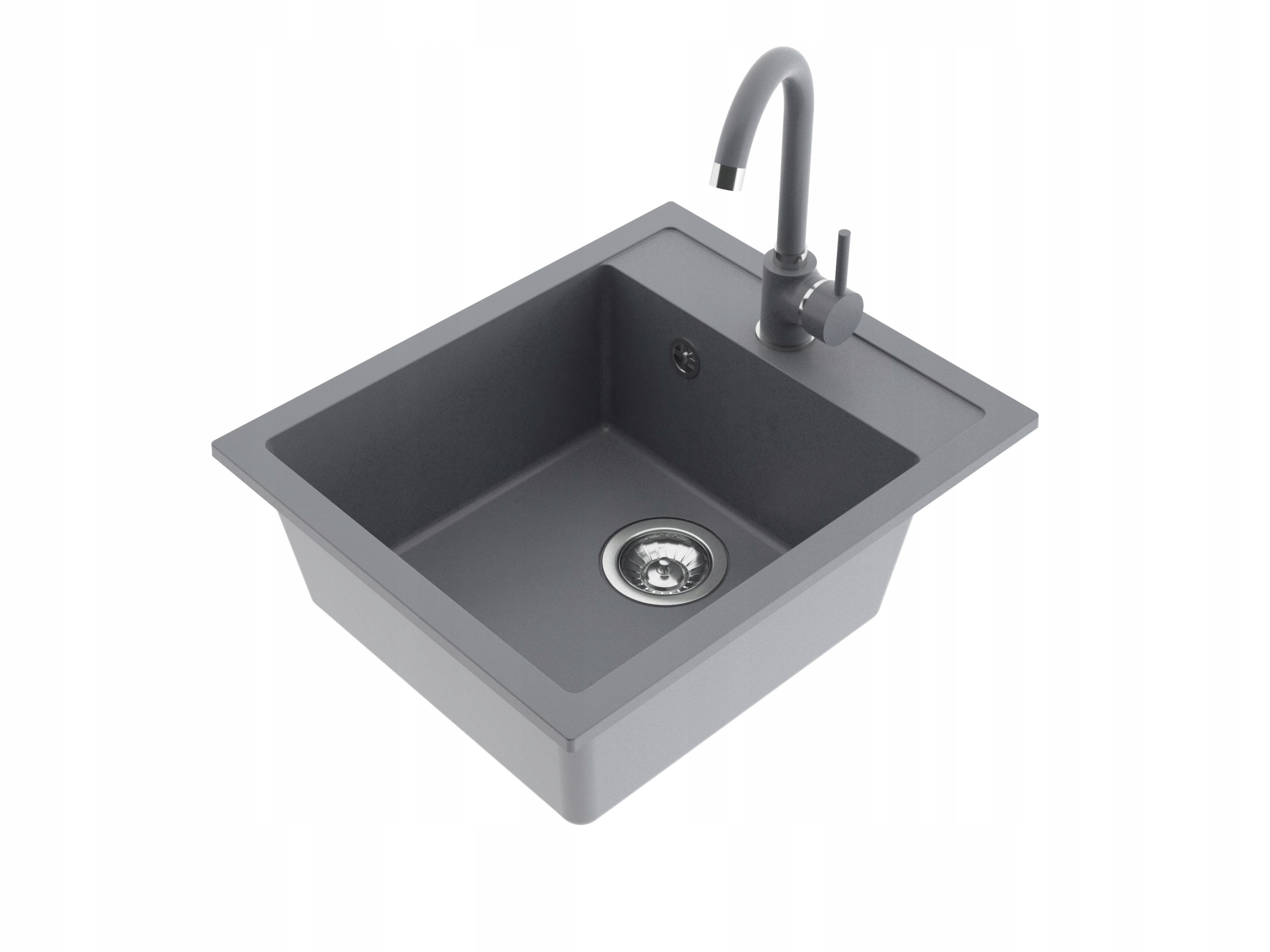 

Miló Zlew Zlewozmywak Granitowy Jednokomorowy +bat