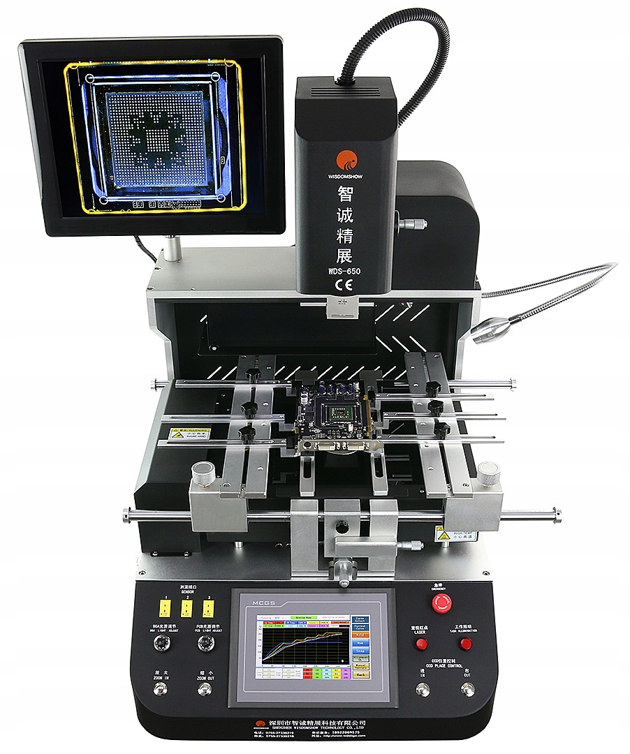 Bga Smd Pájecí Stanice Pro Opravy Wisdomshow WDS650 6500W 2x Hot Air