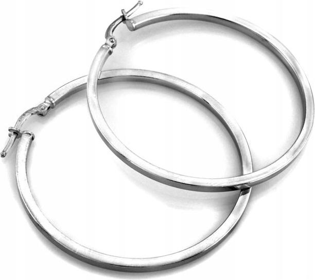 Stříbrné náušnice 925 elegantní kola nadčasové 43 mm elegantní krabička