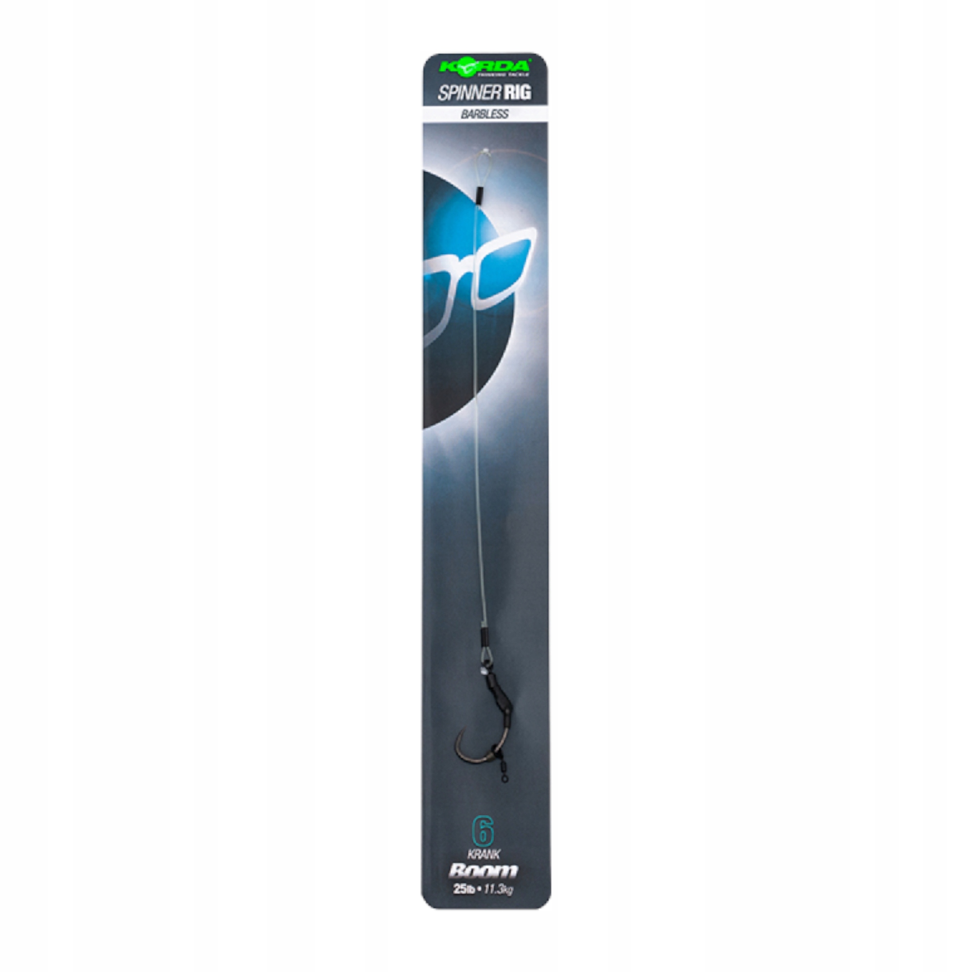 Przypon Karpiowy Bezzadziorowy Korda Krank r. 10 Barbless Kamo 15 lb