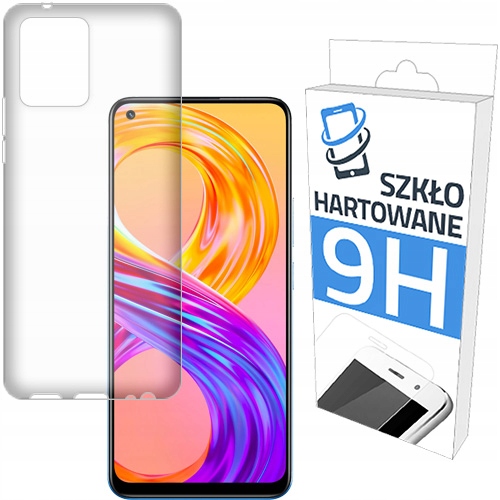 

Etui Slim Case+szkło Hartowane do Realme 8 Plecki