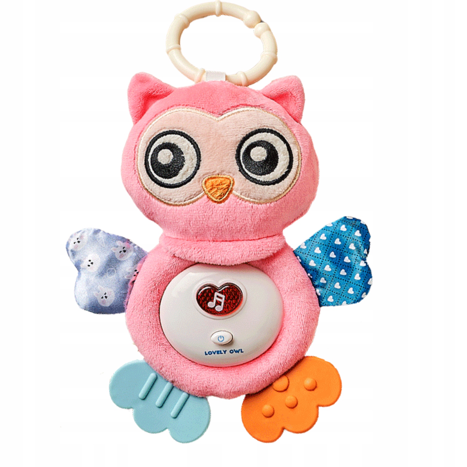 SÓWKA PLUSZOWA USYPIAJĄCA SENSORYCZNA ŚWIATŁO DŹWIĘK PLUSZAK DLA NIEMOWLĄT Stan opakowania oryginalne