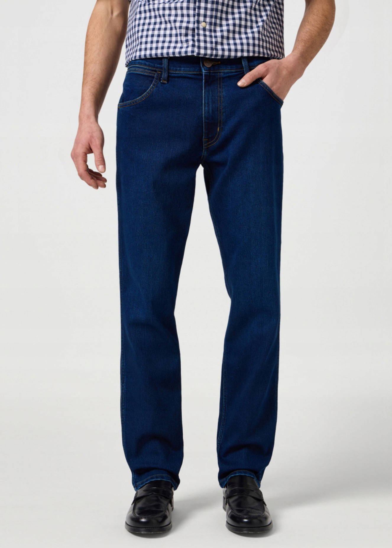 Pánské džíny Wrangler Greensboro Cosmic Blue 112362339 W40 L34 Jednoduché