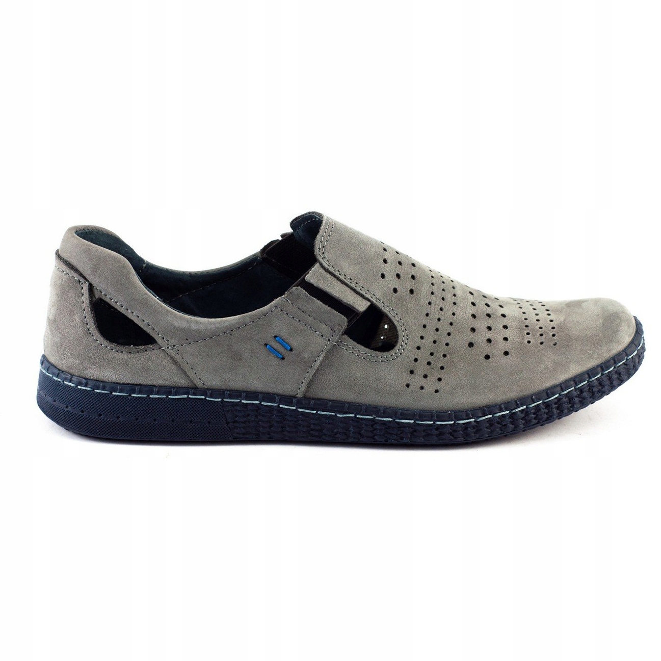 

Półbuty męskie Buty męskie wsuwane 864 szare r.45