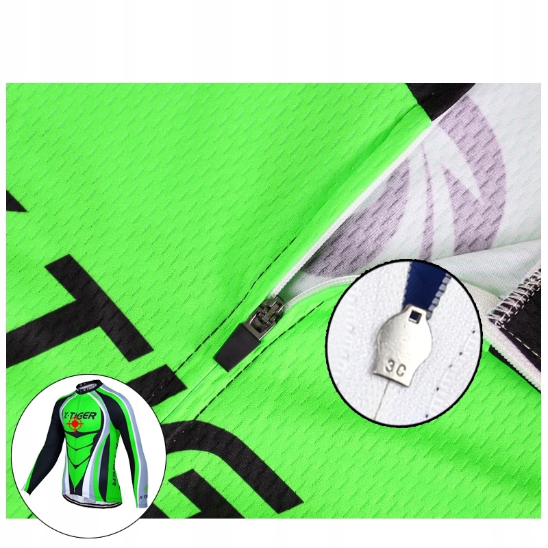 BLUZA NA ROWER MĘSKA TERMOAKTYWNA Z ODBLASKIEM PRO Kolor wielokolorowy