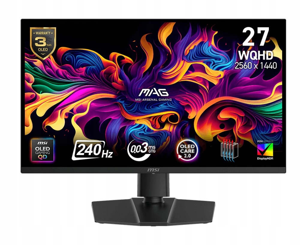 Led Monitor Msi Mag 273QP Qd-oled X24 26,5" 2560 x 1440 px Oled
