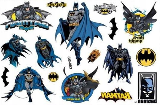 Tatuaż naklejki dla dzieci BATMAN BLACK KNIGHT superhero bat dark Knight DC Marka TatuazykPL